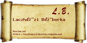 Laczházi Bíborka névjegykártya